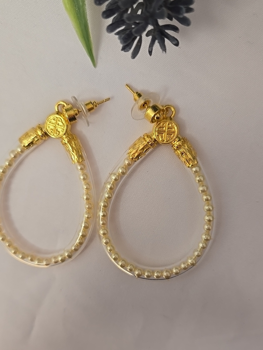 Budha All Weathers Beads Womens Earrings . Color Baby Pearl. (NOT Budhagirls) - Picture 4 of 8